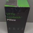 UTTU Cervical Pillow for Neck Strain Relief, Memory Foam Neck Pillow for Sleeping, Adjustable Orthopedic Sandwich Pillow, Contour Cooling for Side Back Stomach Sleeper, Medium(23.6"14"5.2"/4.5")