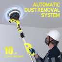 Drywall Sander, Popcorn Ceiling Removal Tool with 7 Variable Speed 800-1800RPM, 2026 Upgraded 8-Amp Drywall Sander with Vacuum Dust Collector with 12pcs Sanding Discs, Extendable Handle, LED Light