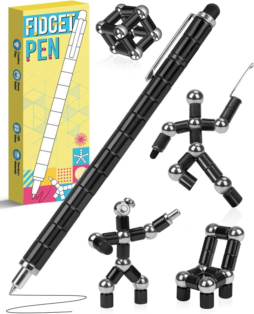Stocking Stuffers for Teen Boys Girls Magnetic Fidget Pen: Gifts for Kids Men Husband Adults Magnetic Pens Toys Cool Gadgets Teenage Year Old Christmas Birthday Gift Ideas Fun Stress Relief Items