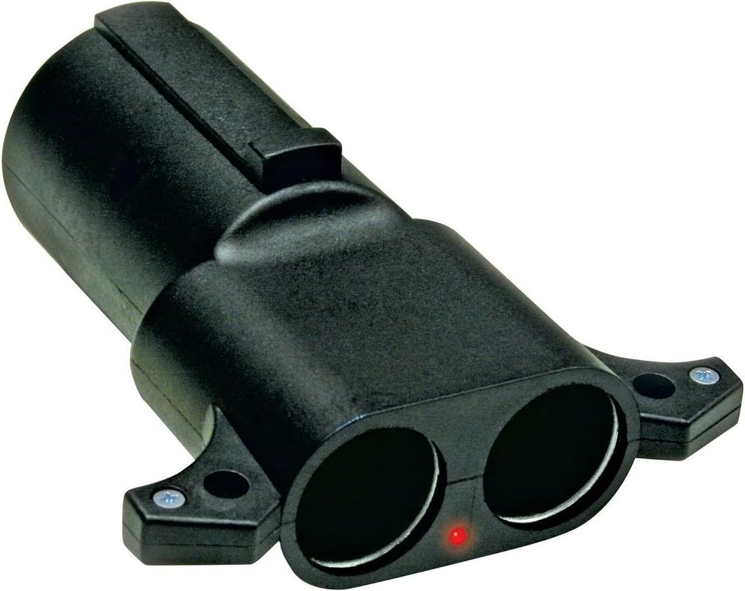 Reese Towpower 74681 Dual Port 12 Volt Power Adapter