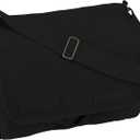 Rothco Classic Canvas Messenger Bag - Heavyweight Canvas Crossbody Shoulder Pack, Black
