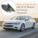 3-Pin Right Passenger Side Door Mirror Fit For 2016-2022 Chevy Malibu L & LS Models Without Turn Signal Light, Non-Heated, Replace# GM1321538 84288099