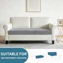 Couch Cushion Covers Non Slip Stretch Sofa Slipcovers,Light Gray | Anti-Slip, Loveseat, Elastic Bottom, Stretchy, Pet Friendly, Machine Washable, Durable, for Sofa, Couch, Chair, Living Room