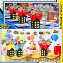 Soulchen 12 Sets Hero Themed Party Centerpieces Decorations Hero Action Sign Table Toppers with City Box Circus Sound Effect Cutouts and Sticks for Shower Party Birthday Decor