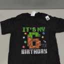 Birthday Boy Shirt It's My 6th Birthday Video Game Pixel T-Shirt Size XS