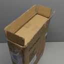 Gupuzm Floor Lamp with Shelves, Modern Square Standing Lamp with 3 Color Temperature Bulb, Corner Display Bookshelf Lamp for Living Room, Bedroom and Office (Black)