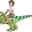 One Casa Halloween Inflatable Dinosaur Costume Kids, Blow Up T Rex Suit Boys Girls (2-3YRS, With Hat)
