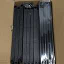 SONGMICS Shoe Rack, 4-Tier Shoe Organizer, Metal Storage Shelf, Upright or Upside Down, for 20-25 Pairs, Stackable, for Entryway, 11.8 x 36.2 x 29.1 Inches, Black ULSA14BK