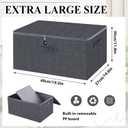 Briwooody Discreet Lockable Toy Bag Storage Organizer Toy Bag Storage Bins Case with Zipper Lid for Women and Men Clothes Container(Gray,19.3 x 14.6 x 11.8 Inch)