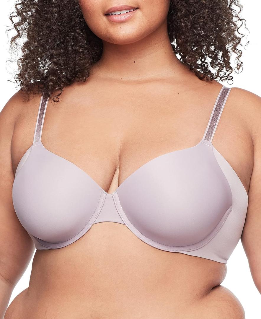 Warner's Women's Side Effects Seamless Underarm-Smoothing Comfort Underwire Lightly Lined T-Shirt Bra Ra3061a (38C, Nirvana)