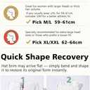 TOP-EX Oversized L XL XXL Women High Ponytail Messy Bun Packable Unstructured UV 50 Baseball Cap Running Hat (Navy)