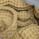 100% Turkish Cotton Throw Blanket King Size Caramel - Premium Quality, Light and Airy Waffle Weave All-Season Quilt - Lux Decorative Bedspread (Caramel, King Size 95" x 110" Inch)