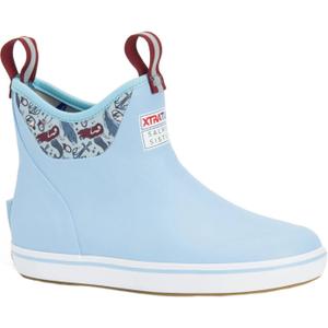 Xtratuf Women's 6 Inch Ankle Deck Boot (8, Light Blue/Blue Mermaid)