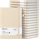 Oucaru Lined Journal Notebook, 16 Pack, 180 Pages, A5 Journals for Writing, 100 GSM Thick Paper, Small Notebooks Daily Journal for Women Men Work, Business, School, Travel Supplies (Beige)