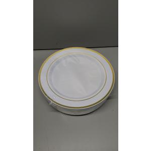 700Pcs Gold Plastic Plates