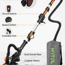 MYTOL Electric Drywall Sander with Vacuum Dust Collection, Variable Speed, LED Light, Foldable Handle, Sanding Discs & Grids