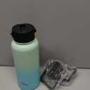 32 oz Insulated Water Bottle Stainless Steel Sport Bottles with 3 Lids,Mint