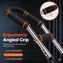 Twister Arm Trainer with 6 Removable Springs, 30-130 LB Adjustable Power Twister Bar, Chest Workout Equipment & Arm Exerciser for Men Women, Portable Upper Body Strength Training for Home Gym