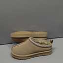 Genuine Suede Fuzzy Slippers for Women Winter Warm House Shoes Cozy Mini Boots for Indoor Outdoor, Size 40