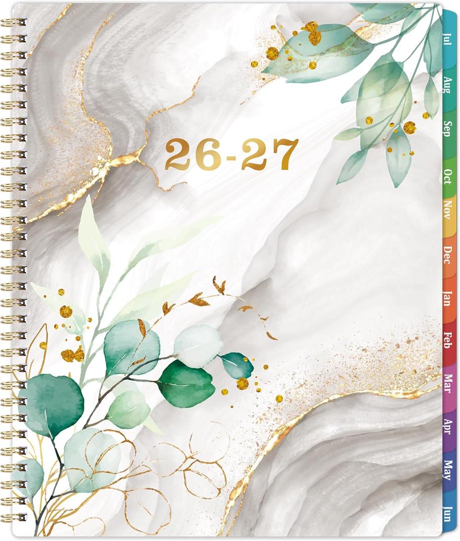 2026-2027 Planner - Academic 2026-2027 Planner, July 2026-June 2027, Weekly and Monthly Planner with 12 Month, 8.5" x 11", with Colorful Tabs, Inner Pocket