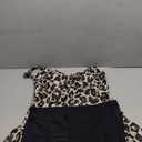 Aqua Eve Women Plus Size Tankini Swimsuit Two Piece Flowy Swimdress Bathing Suits with Shorts, 14 W, Leopard