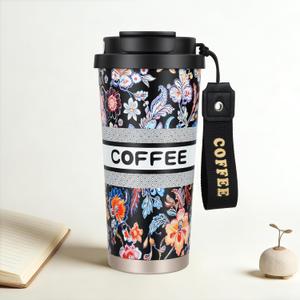 YCT Insulated Coffee Mug with Leak-Proof Design, Reusable Insulated Cup with Straw, 316 Stainless Steel Inner Liner Travel Mug for Hot and Cold Beverages
