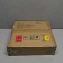 Masupu Drink Table, Round Side Table for Small Spaces, Pedestal Small End Table with Metal Base, for Living Room, Bedroom, Bathroom, Rustic Brown