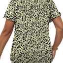 DOLNINE Womens-Plus-Size-Dressy-Summer-Tops Ruffle Petal Short Sleeve T Shirts Casual Loose Tunics Cute Trendy Blouses (XX-Large, Yh004)