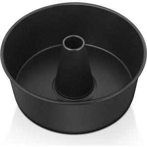 E-far Angel Food Cake Pan, 10-Inch Non-stick Tube Pan for Baking Pound Chiffon Cake, One-piece Design, Easy Release & Clean