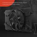 A-Premium Engine Radiator Cooling Fan Assembly Compatible with Select Chevrolet & Buick Models - Cruze 2011-2016, Cruze Limited 2016, Verano 2012-2017 - Replace# 13368577, 13289627