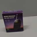 Portable Radio AM FM Bluetooth: Pocket Radio Rechargeable 1100mAh, FM AM World Receiver with Large Speaker, Stereo Earphone, Sleep Timer, Easy to Use