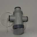 Pool Plunger Valve with Shut Off/On for Intex & Coleman Above Ground Pools Parts - Pool Hose Adapter Replacement Connect 1-1/4" or 1-1/2" Pool Pump Hoses Fits Filters& Saltwater Systems (1 Pack)
