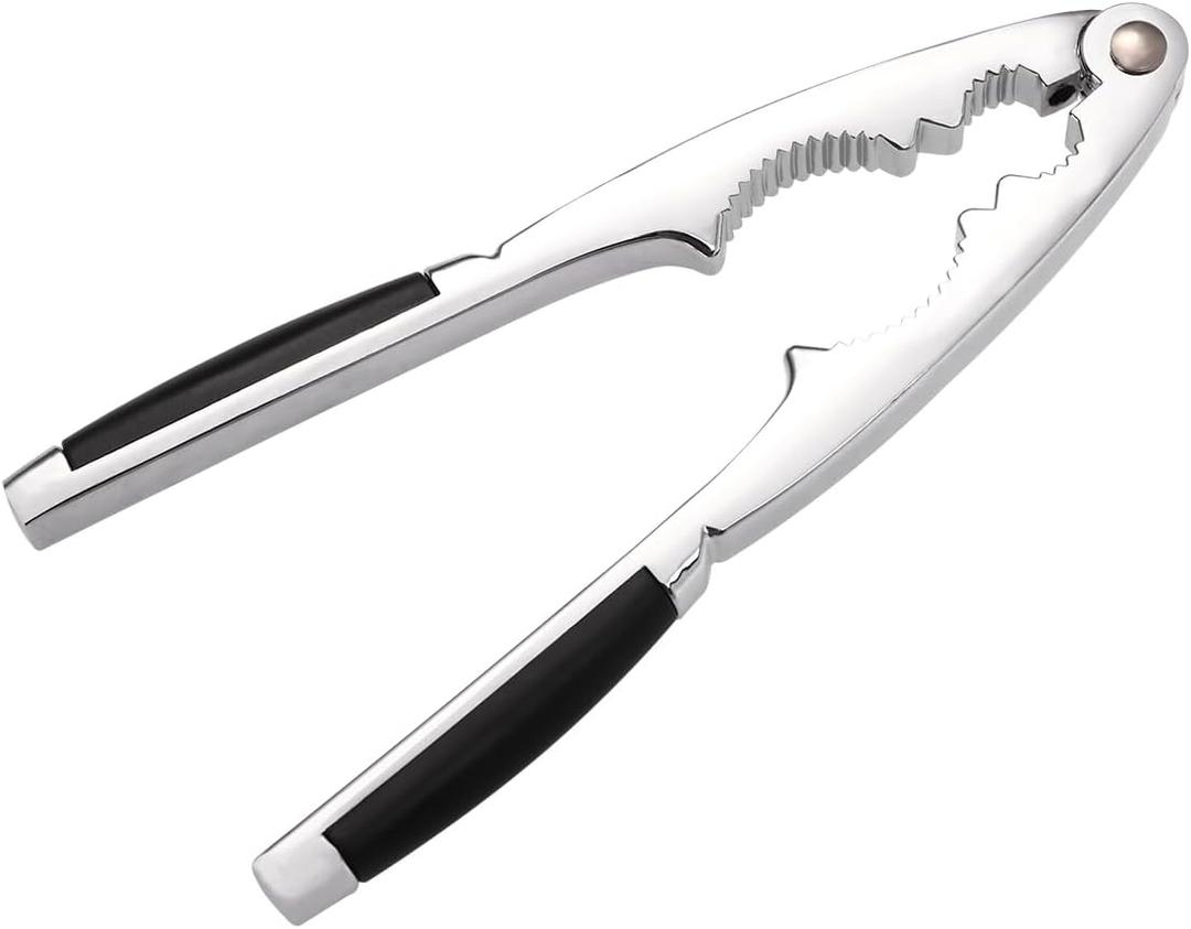 Cabilock Nut Walnut Clip, Heavy Duty Zinc Alloy Nut Cracker Tool for All Nuts, Effortless Double Clamping Design for Pecans, Almonds, Hazelnuts and More