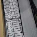 Over The Sink Dish Drainer Drying Rack 3 Tiers with Cover, Keep Kitchen Sink Shlef Organized Space-Saving Dish Drying Rack, Large Stainless Steel Sink Drying Rack for Dishes, Bowls, Cutlery (33.4"W)