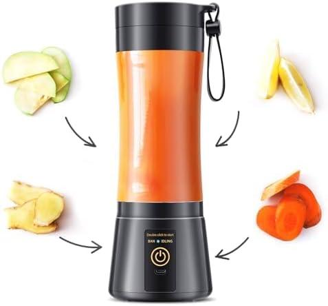 Personal Size Portable Blender Cordless - 380Ml Blender Smoothies and Shakes, BPA Free Traveling Juice Cup with High-Powered Blending, Freshly Squeezed in Travel/Home