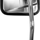 Fit System Driver Side Mirror for Jeep CJ, Stainless Steel, Foldaway, Manual