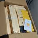 BeeCastle 10-Frames Complete Beehive Kit, 100% Beeswax Coated Bee Hive Includes Beehive Frames and Beeswax Coated Foundation Sheet (2 Layer)