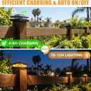 Brightown Solar Post Cap Lights Outdoor 4-Pack, Waterproof Fence Post Solar Lights for 4x4 Wood/Vinyl Posts, 16 LED Deck Post Lights with 2 Color Modes Decorate Patio Porch Garden