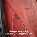 EKR Tacoma Car Seat Covers Custom Fit for Toyota Tacoma (Petrol) 2024 2025 2026 DoubleCab/CrewCab SR/SR5/TRD Sport/TRD Off-Road/Limited -Truck Seat Covers Full Set,Faux Leather(Burgundy)