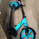 Kick Scooter for Kids 8-12, Teens & Adults, Foldable, Hand & Foot Brake | Lightweight for easy carrying. Shock-absorbing wheels smooth out bumps. 240 lbs and 4-Level Height for growing riders.