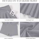 Toddler Girl Skirts with Shorts and Pockets Athletic Shorts Skirts for Girl A Line Scalloped Tennis Skater Skorts (Pink)