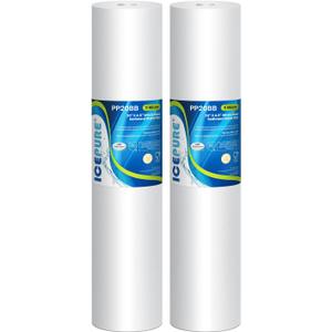 ICEPURE 5 Micron 20" x 4.5" Whole House Sediment Home Water Filter Replacement Cartridge, Compatible with SP-DD-5005-20BB, FPMB5-20, AP810-2, DGD-5005-20, SDC-45-2005, 2PP20BB1M, P5-20, FP25B, 2 Pack