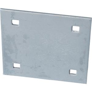 Dock Edge Stationary Dock Backer Plate, Galvanized, 7/16" holes for 3/8" carriage bolts