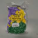 120 Pcs Mardi Gras Link Balloons Float Decor Bead Garland, 12 Inch and 6 Inch Latex Link Balloon Purple Yellow Green Linking Linkable for Mardi Gras Party Decoration Supplies