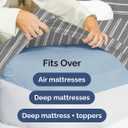 Extra Deep Queen Sheet Set - 6 Piece Breathable and Cooling Sheets - Hotel Luxury Bedding for Women, Men, Kids & Teens - Easy Secure Fit - Soft and Wrinkle Free with Extra Deep Pockets - Grey Stripes