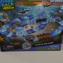 264 PCS Shark Race Tracks for Kids Toys, Glow in The Dark Magic Toy Set, 2 Shark Cars Track, Flexible DIY Track Set, Birthday Gift for Age 3-9 Boys Toddler Girls