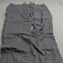 Willit Men's Linen Pants Casual Linen Dress Pants Drawstring Beach Summer Lightweight Trousers 40Wx29L