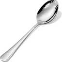 HIKAA 12-Piece Dinner Spoons Set, 8-Inch 18/10 Stainless Steel Spoons, Mirror Polished Dishwasher Safe Table Spoons for Home, Restaurant, Party