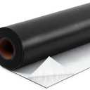 Pushglossy 1 Roll EPDM Rubber Roofing Membrane 39" x 10ft, Self-Adhesive Waterproof Underlayment, 47 Mil Reinforced Flat Roof Sheet, Ice and Water Sheet for RV, Shed, Garage and Patio