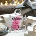 Girlfriend Gifts for Women Her, Gifts for Girlfriends Valentines Day Anniversary National Girlfriends Day Birthday, Girlfriend Acrylic Puzzle Plaque Decorative, 4.6*3.5*0.6 inches